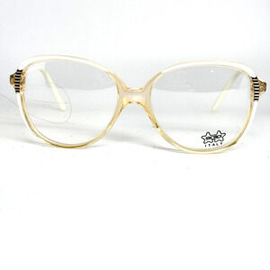 luxottica 4117 Eyeglasses Frames White Clear Full Rim Vintage‎ Retro H15276